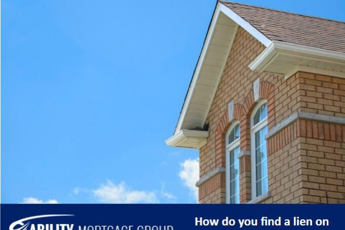 how do you find a lien on your house