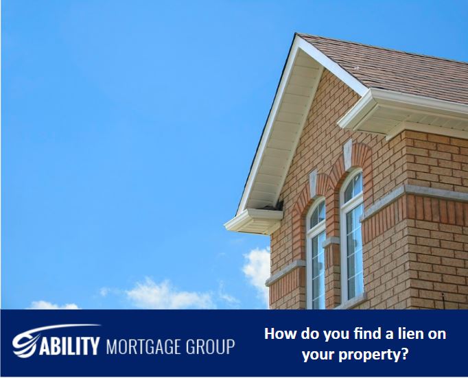how do you find a lien on your house